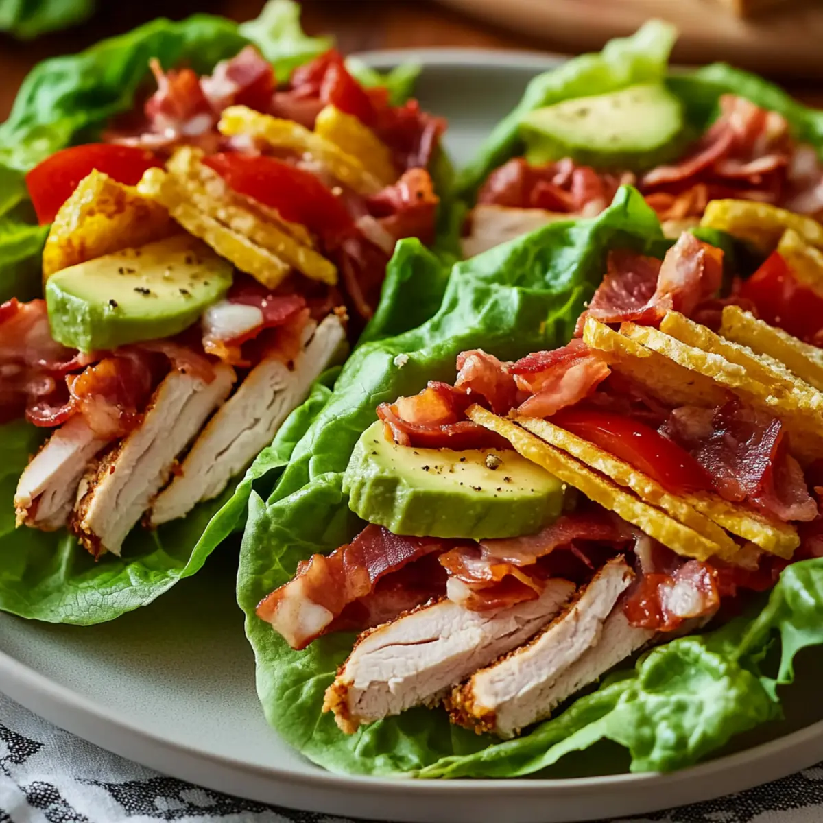 Fresh Keto Turkey Club Lettuce Wraps