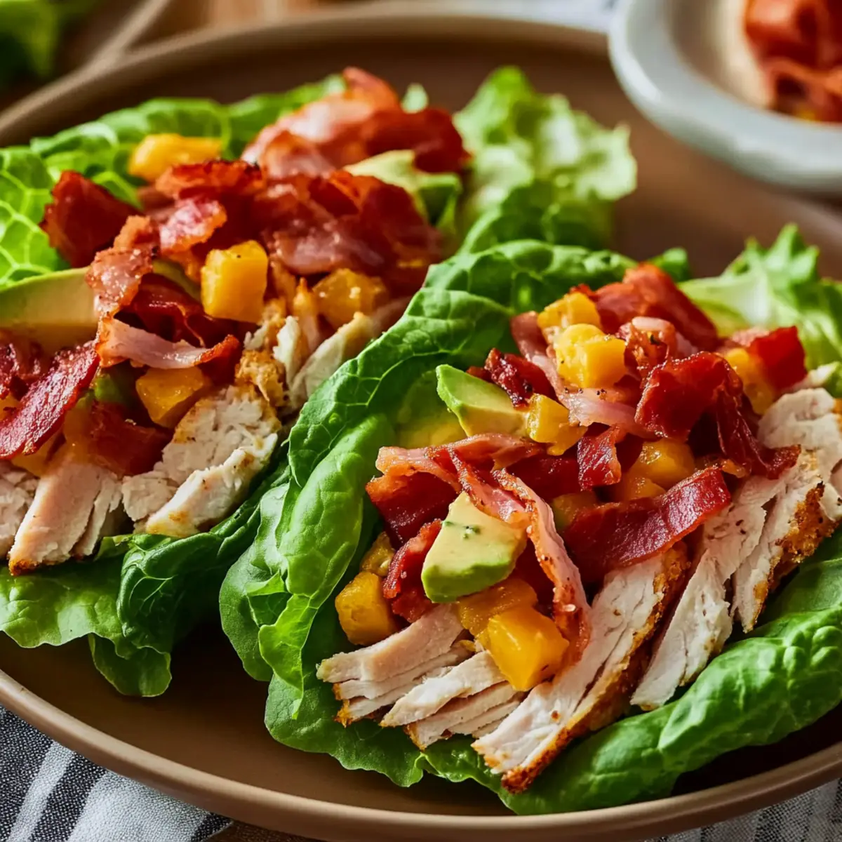 Fresh Keto Turkey Club Lettuce Wraps