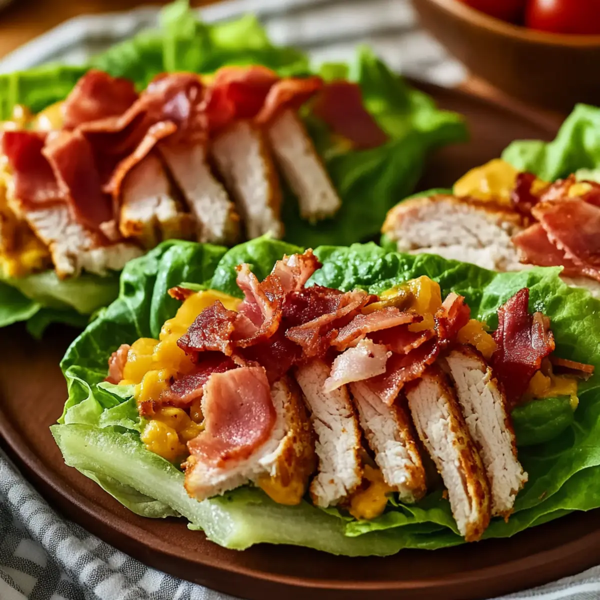 Fresh Keto Turkey Club Lettuce Wraps
