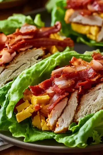 Fresh Keto Turkey Club Lettuce Wraps