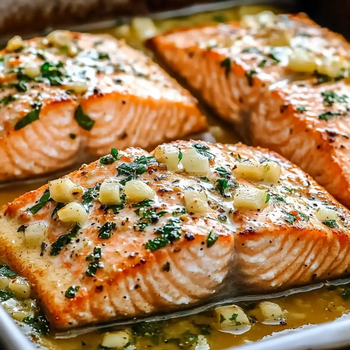 Garlic Butter Baked Salmon