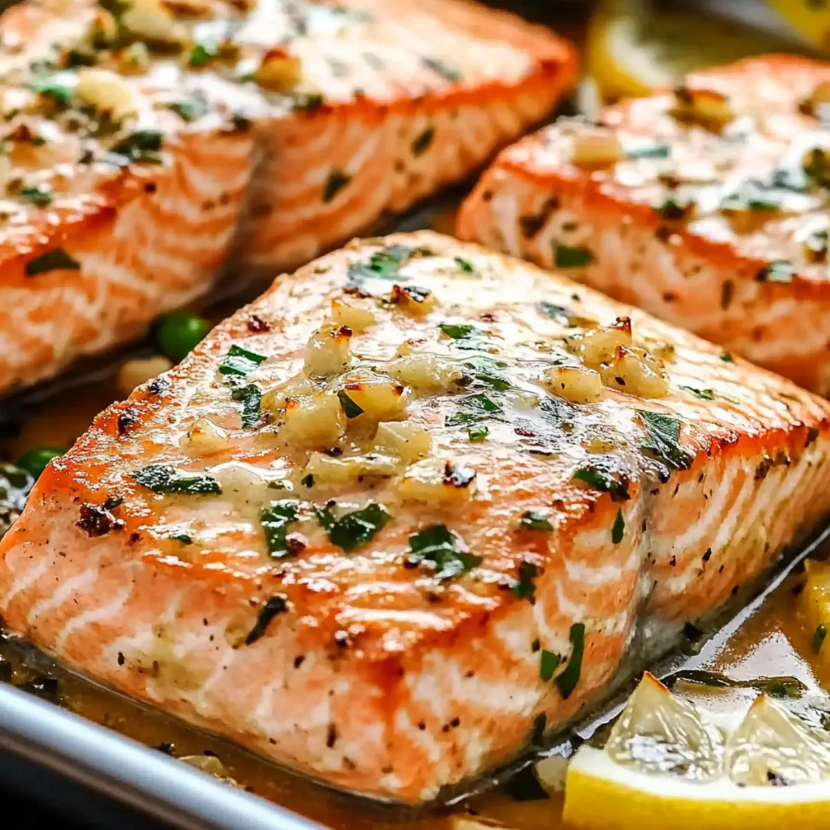 Garlic Butter Baked Salmon