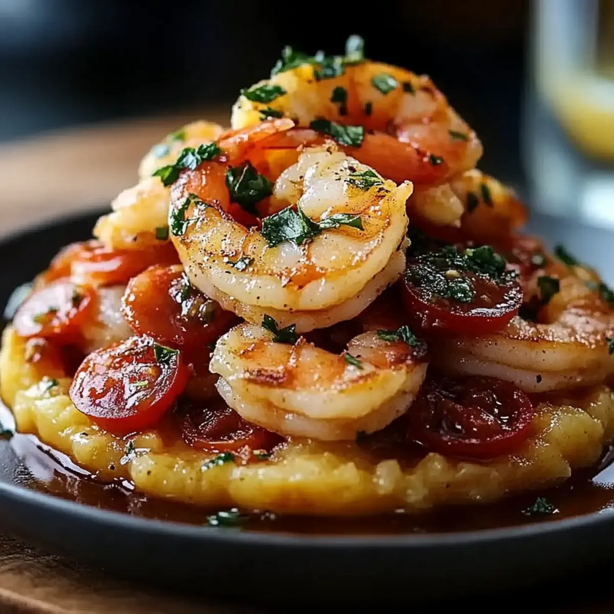 Garlic Shrimp Mofongo