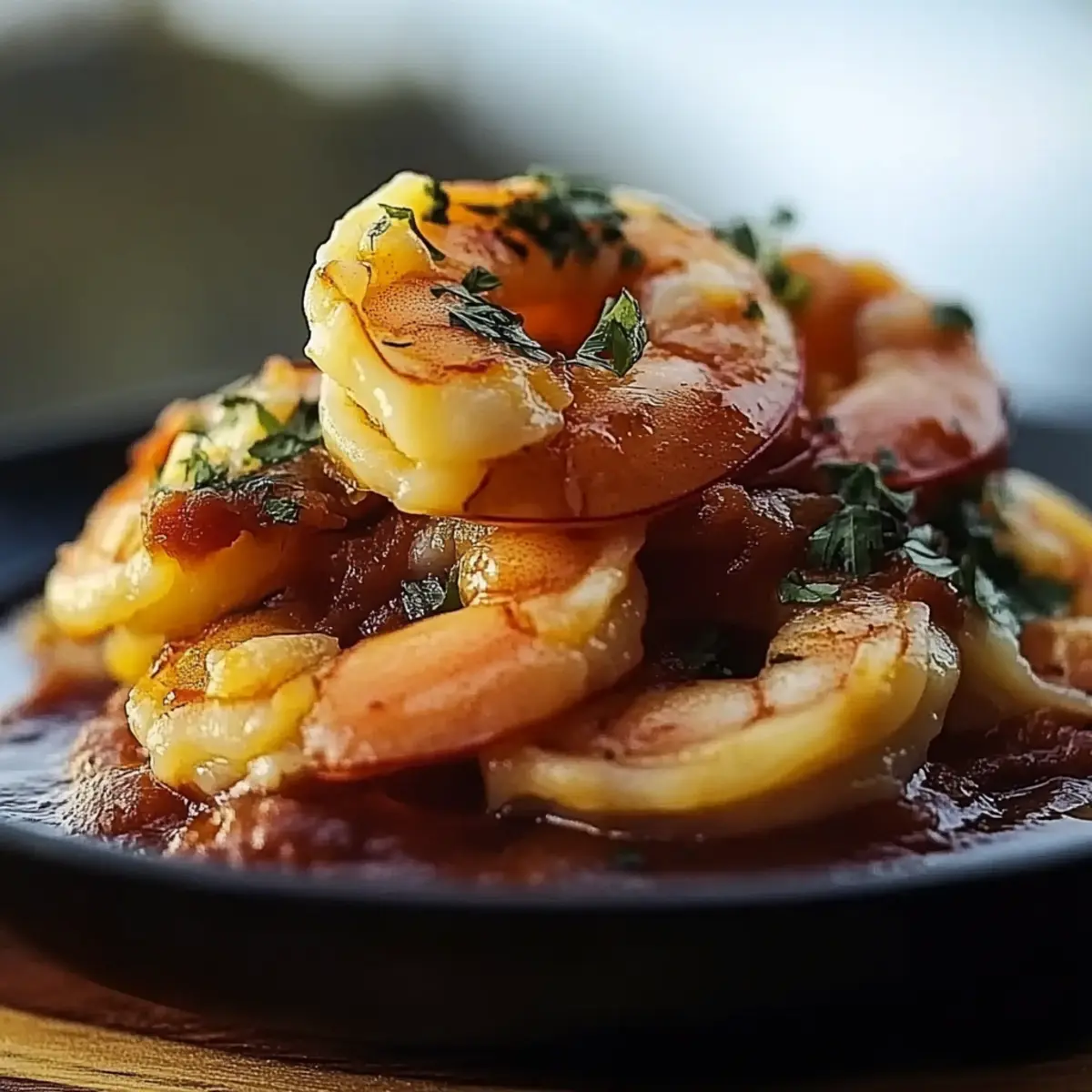 Garlic Shrimp Mofongo