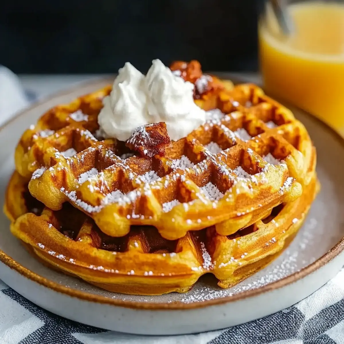 Gluten Free Sweet Potato Waffles