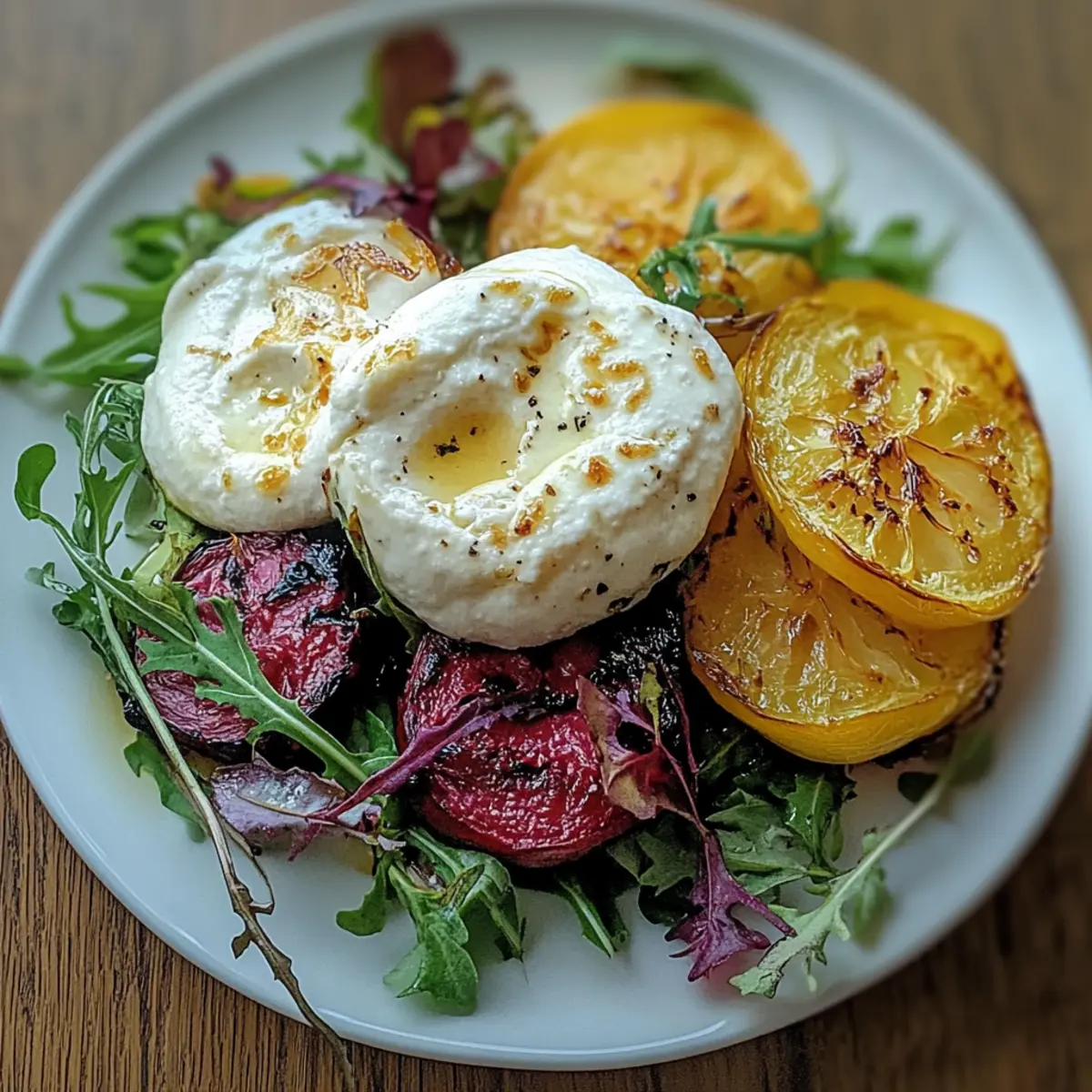 Golden Beets Burrata Sweet Potato
