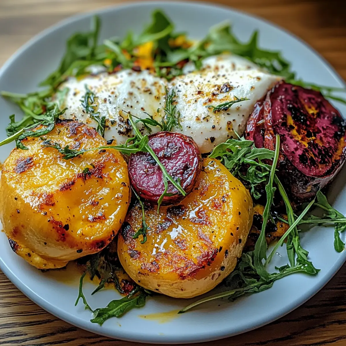 Golden Beets Burrata Sweet Potato