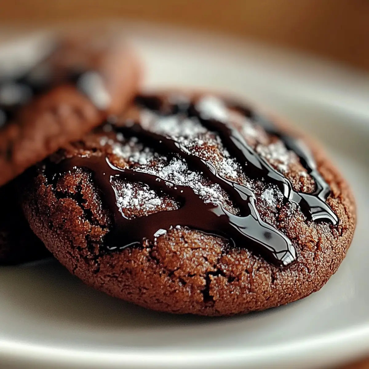 Gooey Chocolate Ganache Cookies