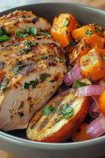 Grilled Chicken & Sweet Potato Bowl