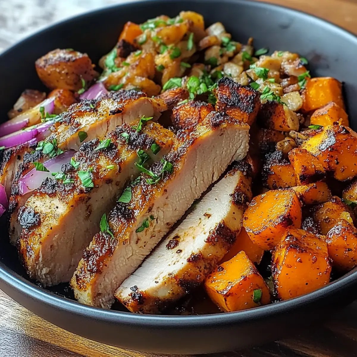 Grilled Chicken & Sweet Potato Bowl