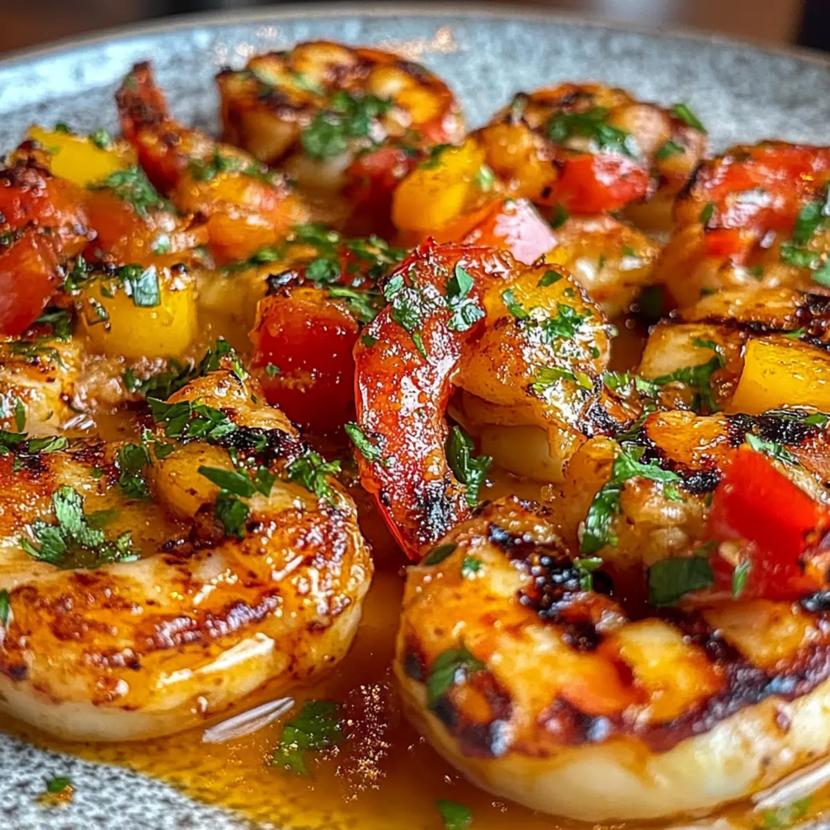 Grilled Shrimp With Spicy Mango Lime Coulis