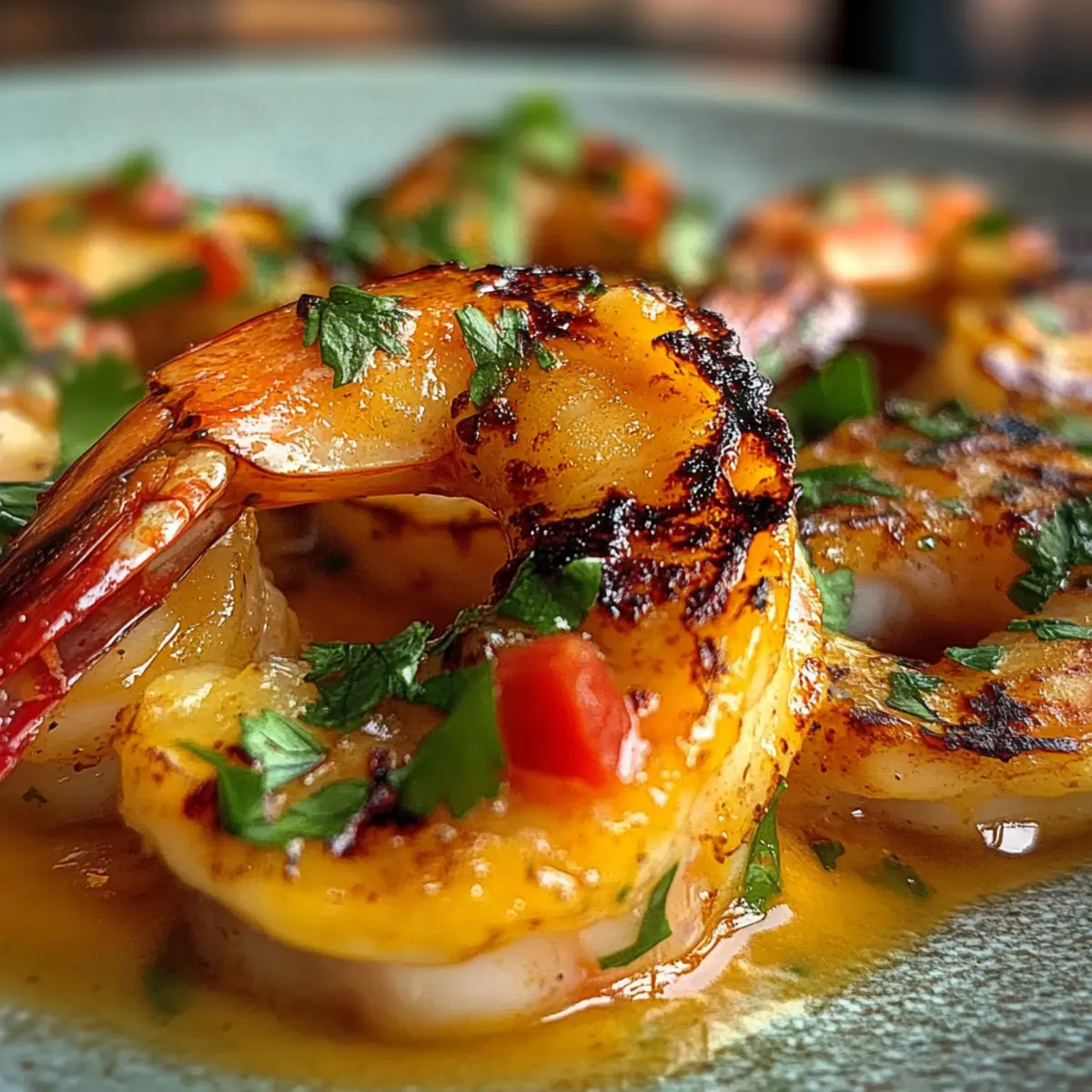 Grilled Shrimp With Spicy Mango Lime Coulis