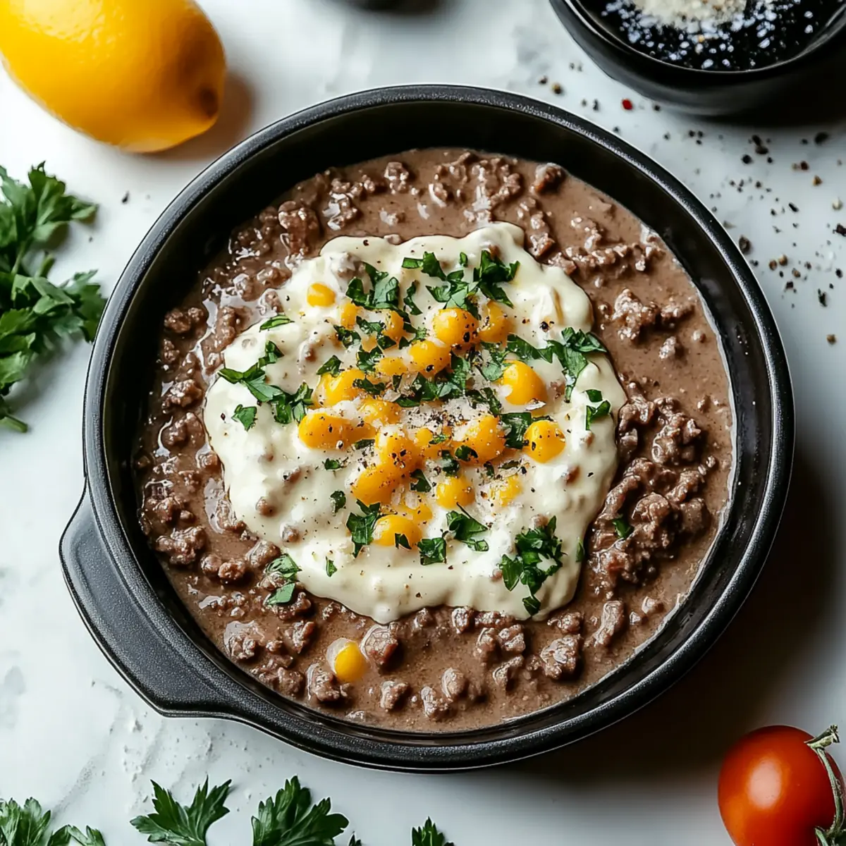Ground Beef Stroganoff