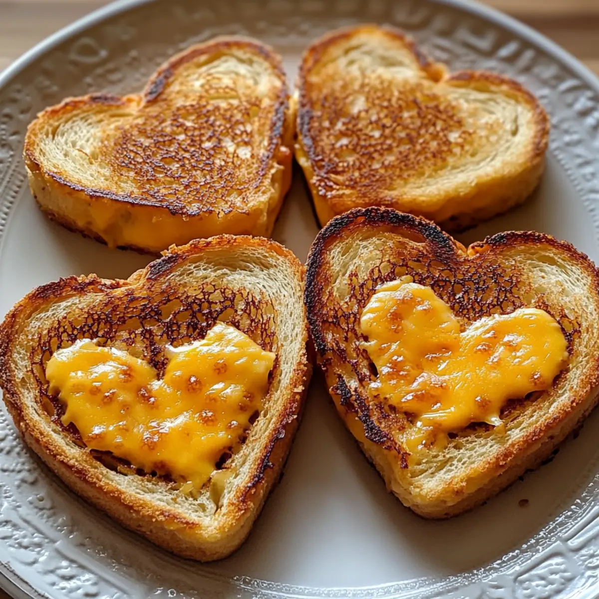 Heart-Shaped Grilled Cheese Dippers