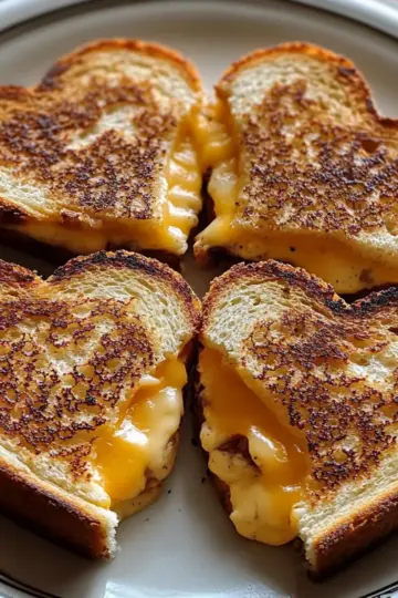 Heart-Shaped Grilled Cheese Dippers