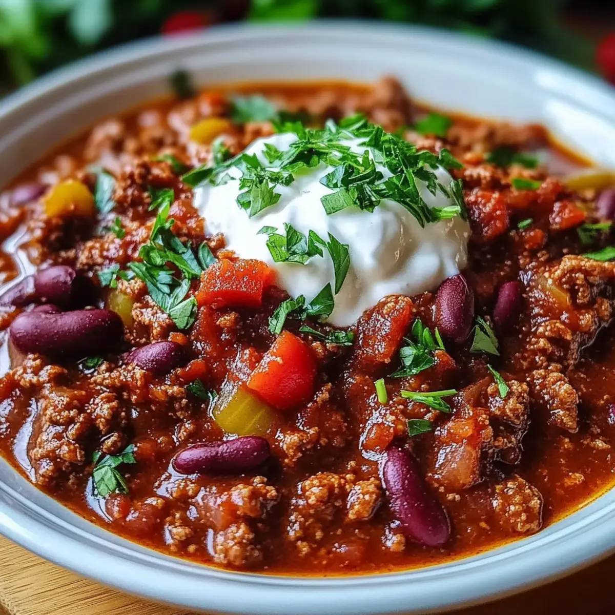 Hearty Slow-Simmered Beef Chili