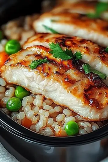 High Protein Crispy Garlic Chicken Fried Rice