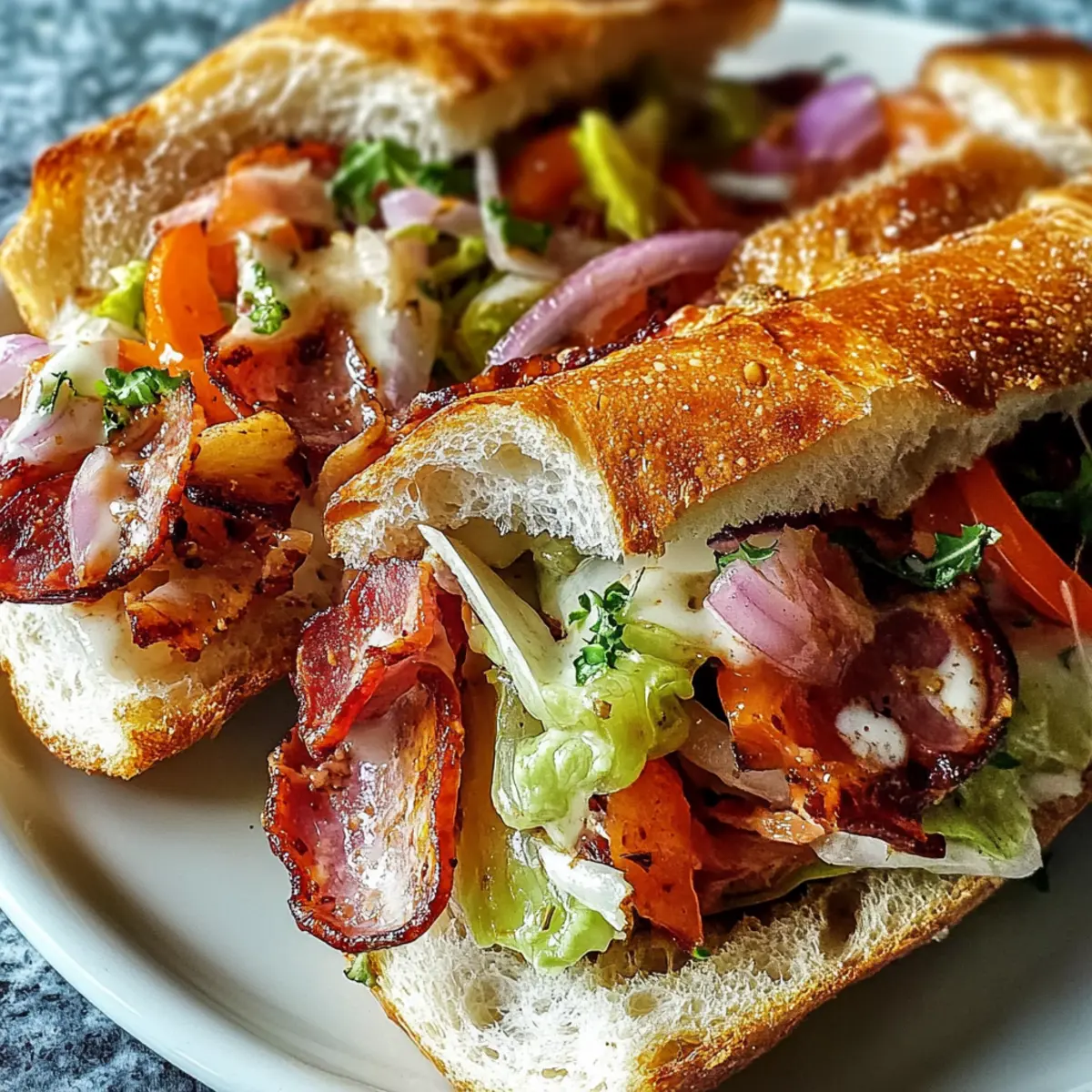 Italian Grinder Salad Sandwich