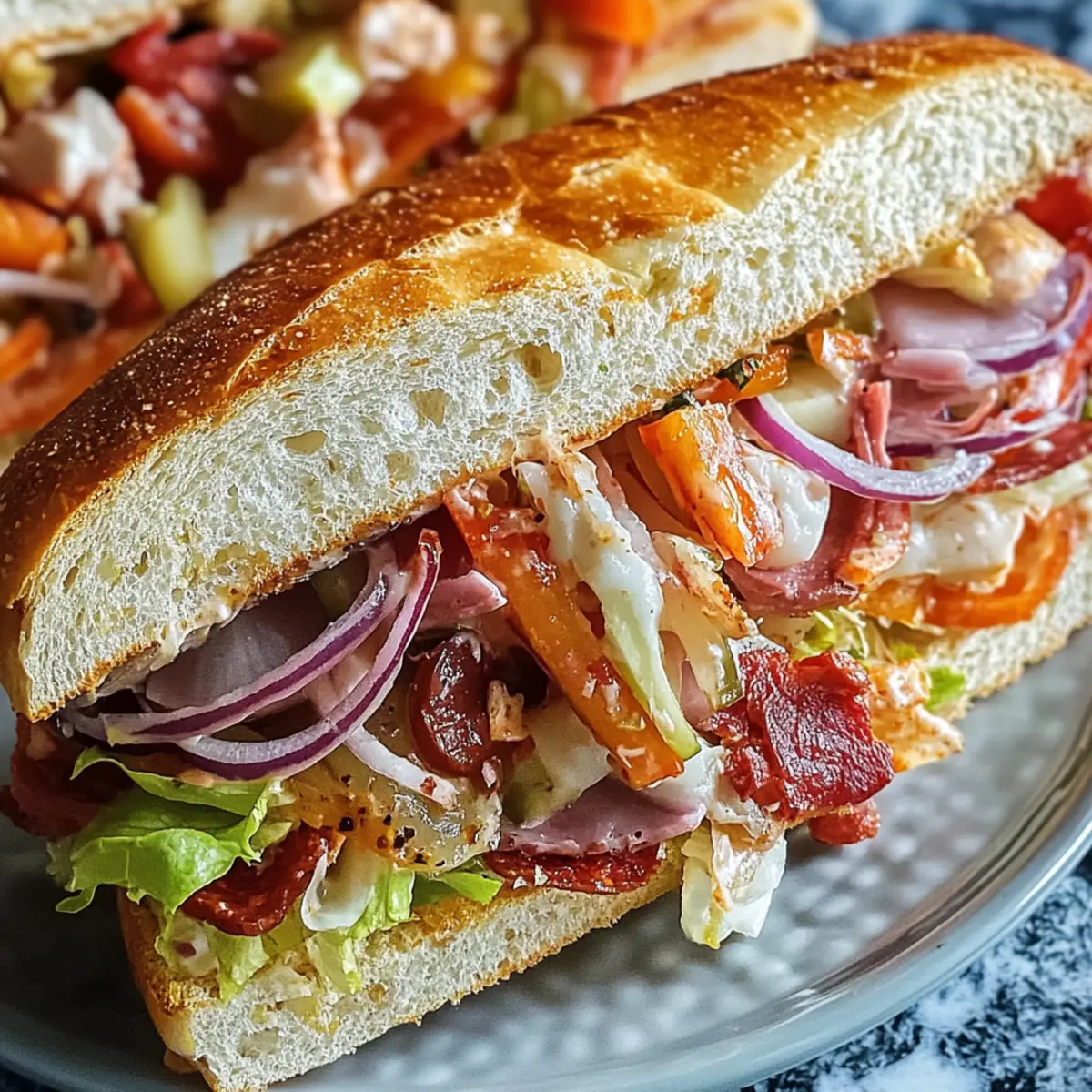 Italian Grinder Salad Sandwich