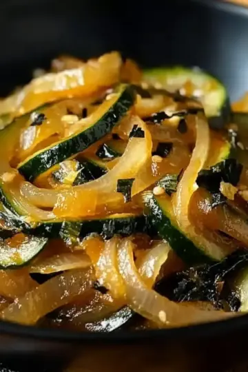 Japanese Zucchini & Onion Stir-Fry