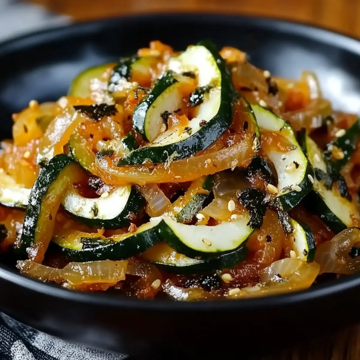 Japanese Zucchini & Onion Stir-Fry