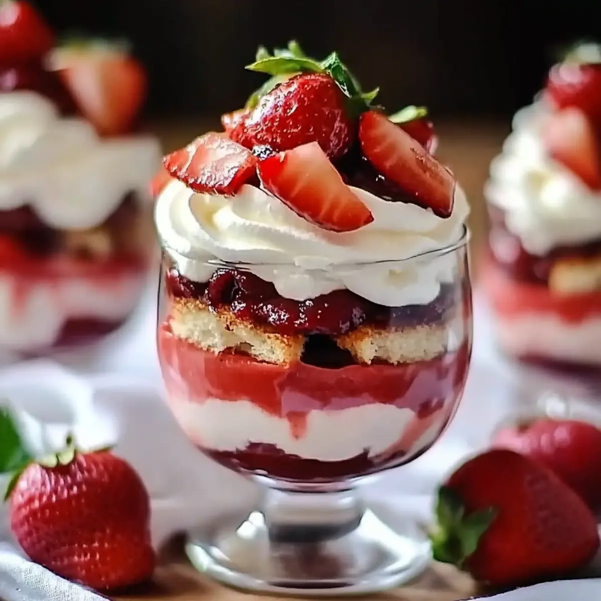 Jell-O Strawberry Parfait