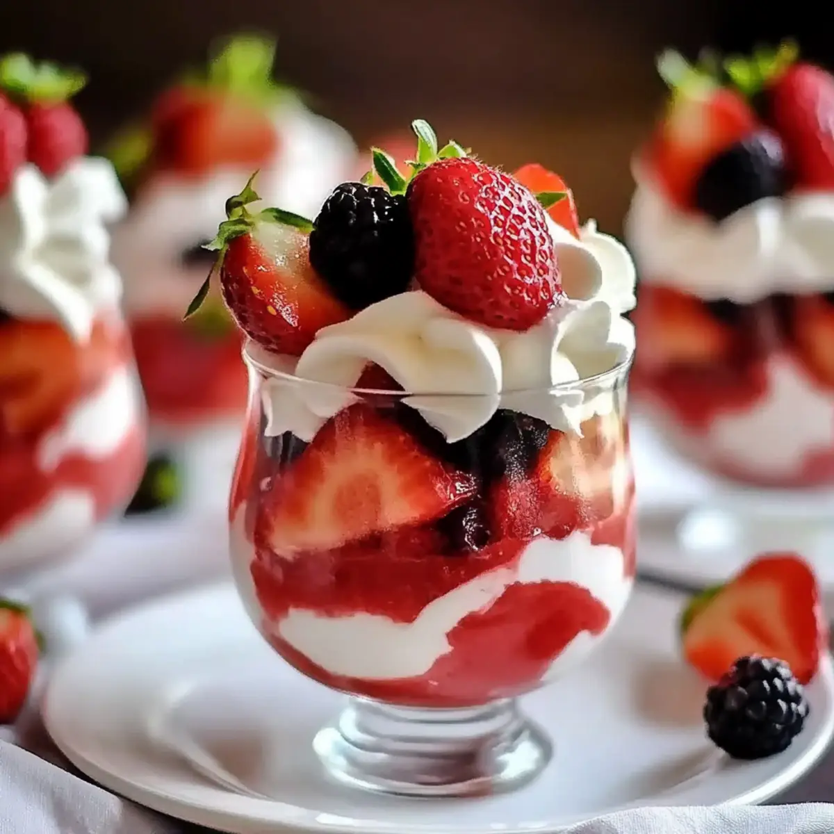 Jell-O Strawberry Parfait