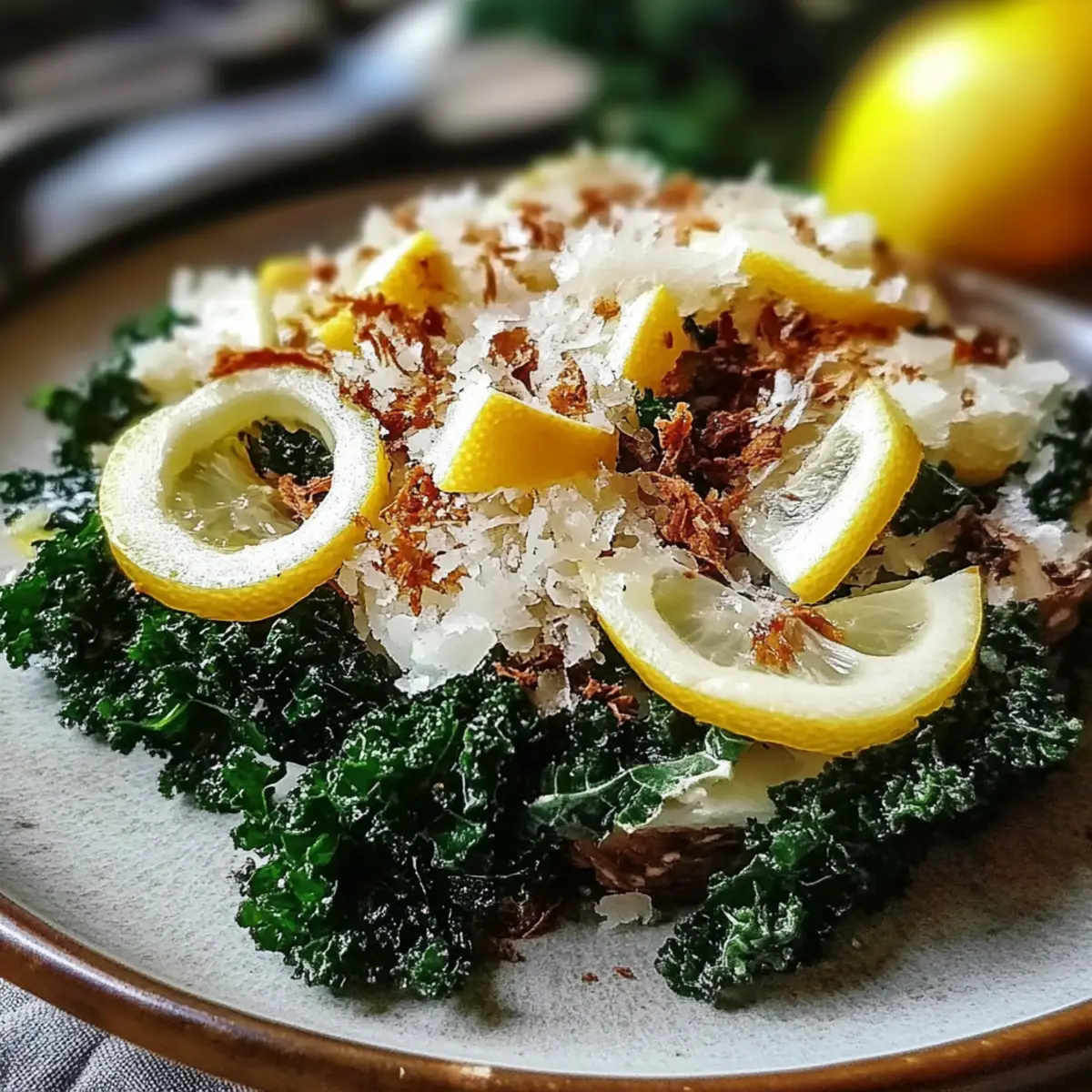 Lemon Parm Kale Salad