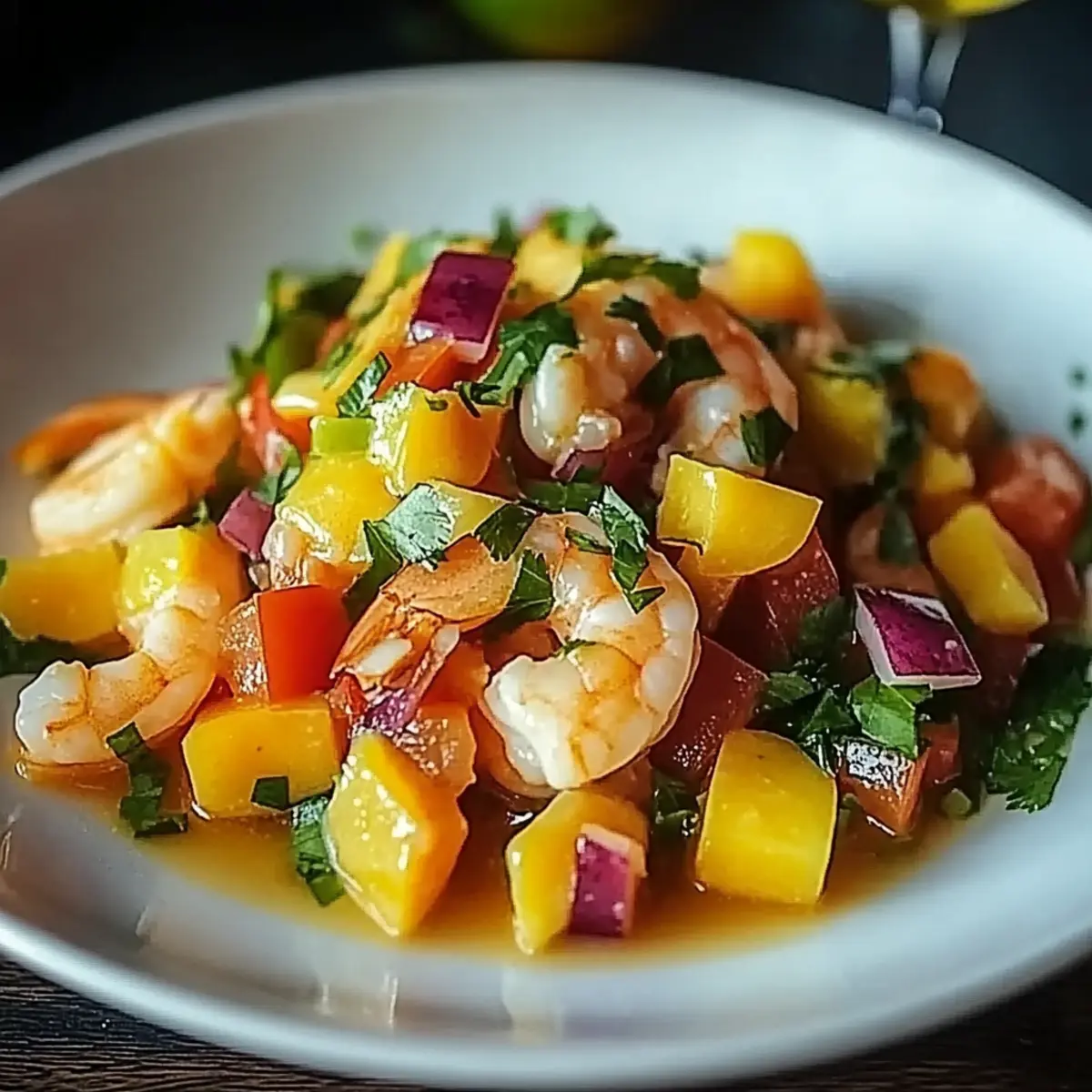 Mango Shrimp Ceviche with Avocado