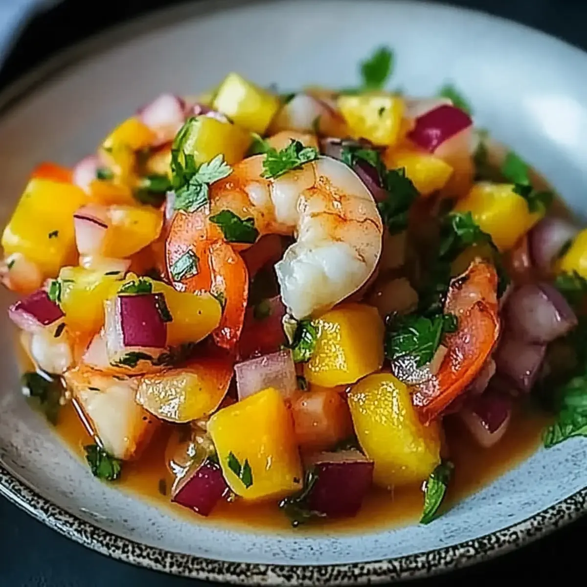 Mango Shrimp Ceviche with Avocado