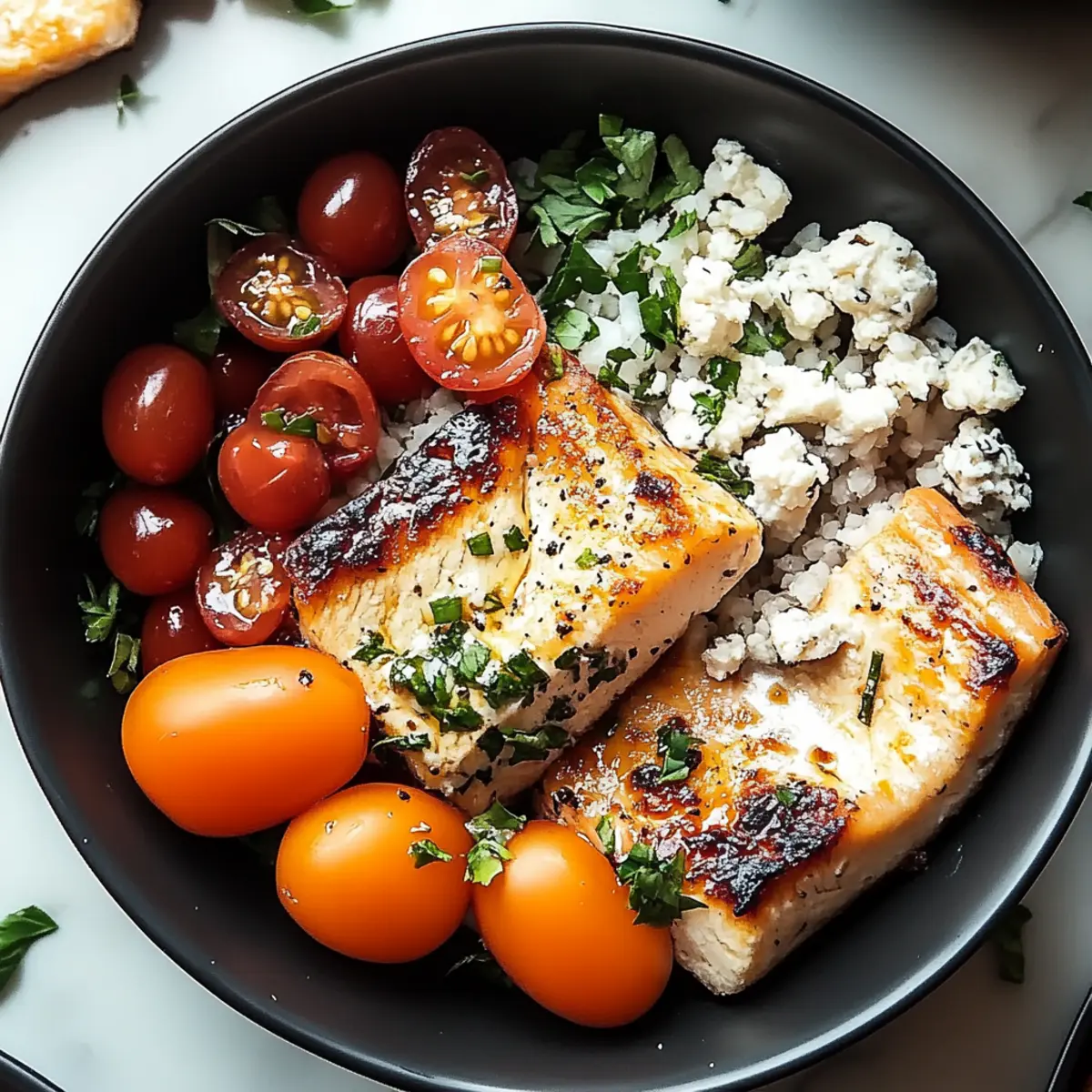 Mediterranean Salmon Bowl