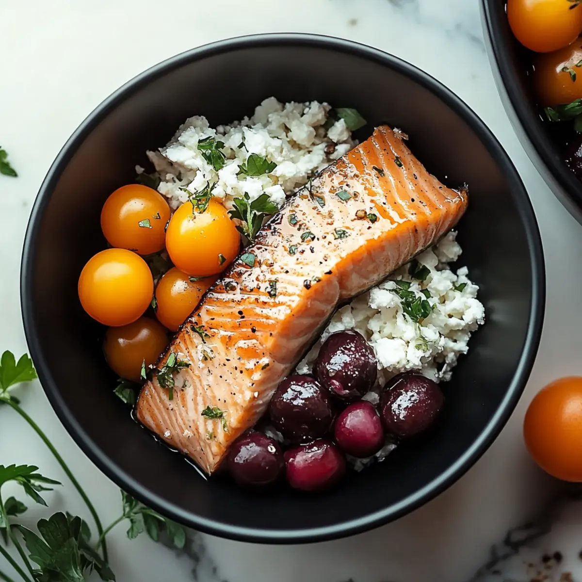 Mediterranean Salmon Bowl