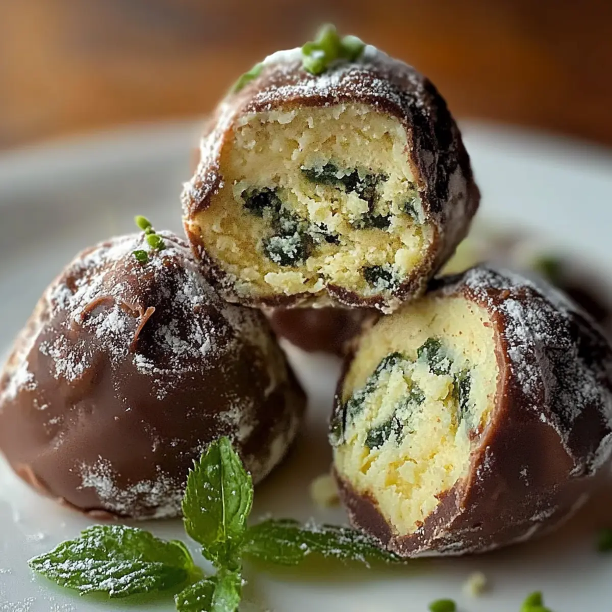 Mint Chocolate Chip Truffles