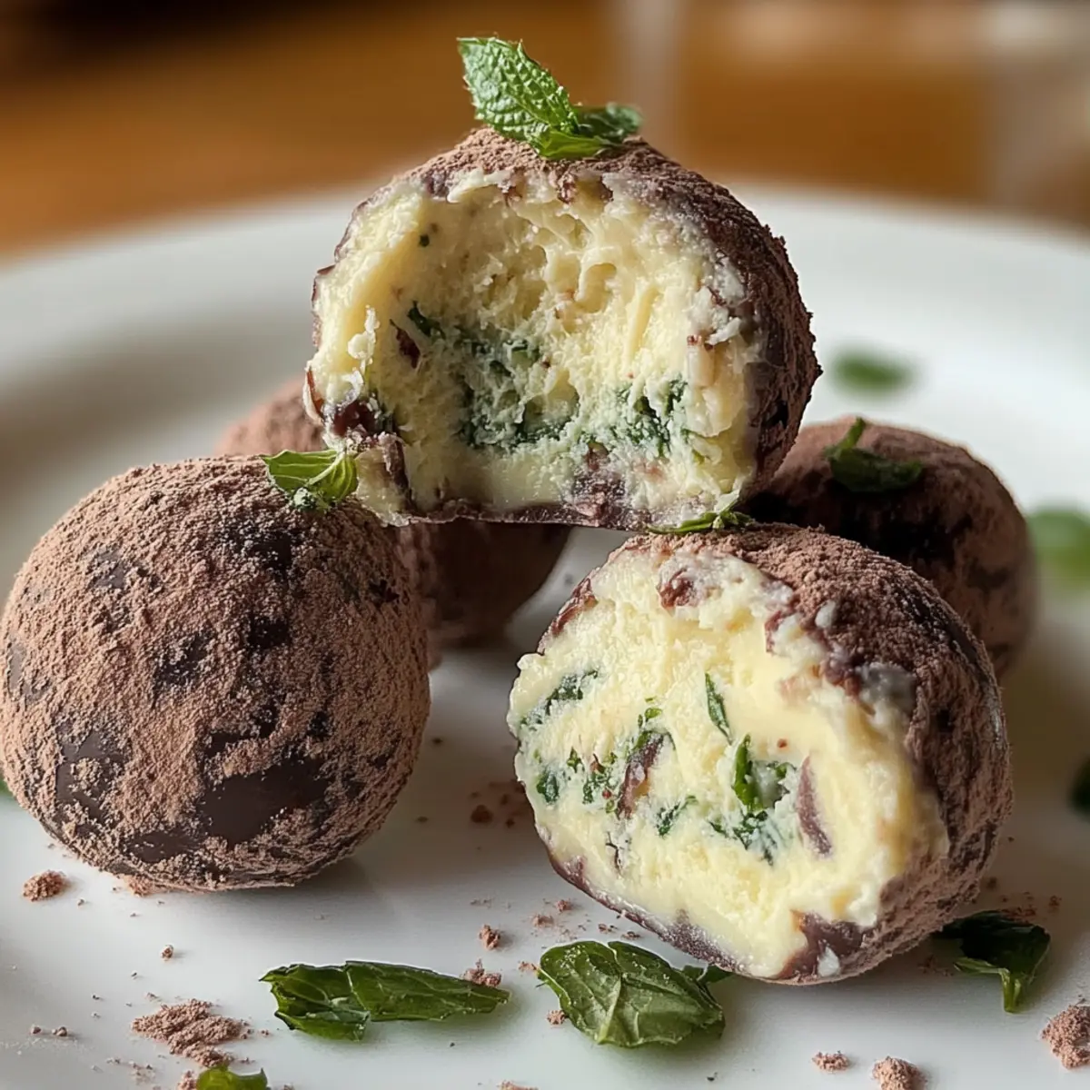Mint Chocolate Chip Truffles