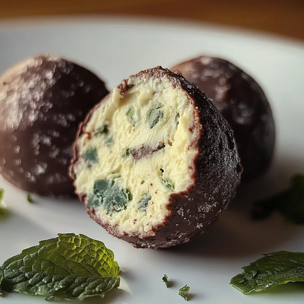 Mint Chocolate Chip Truffles