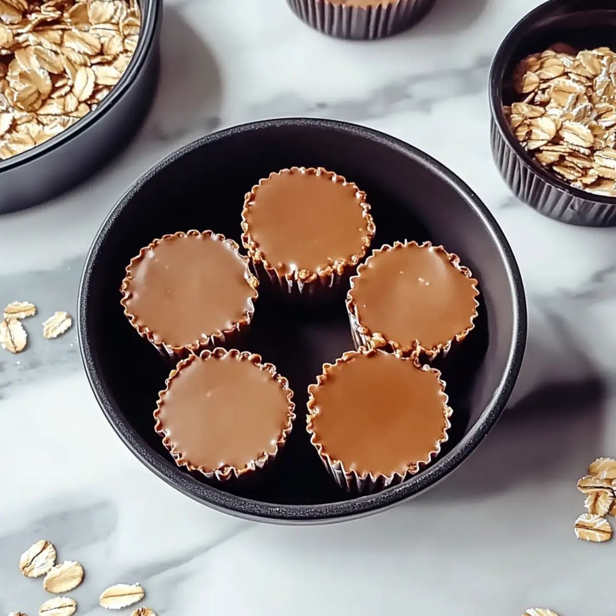 No Bake Peanut Butter Oat Cups