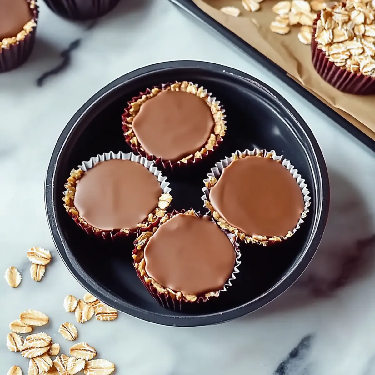 No Bake Peanut Butter Oat Cups