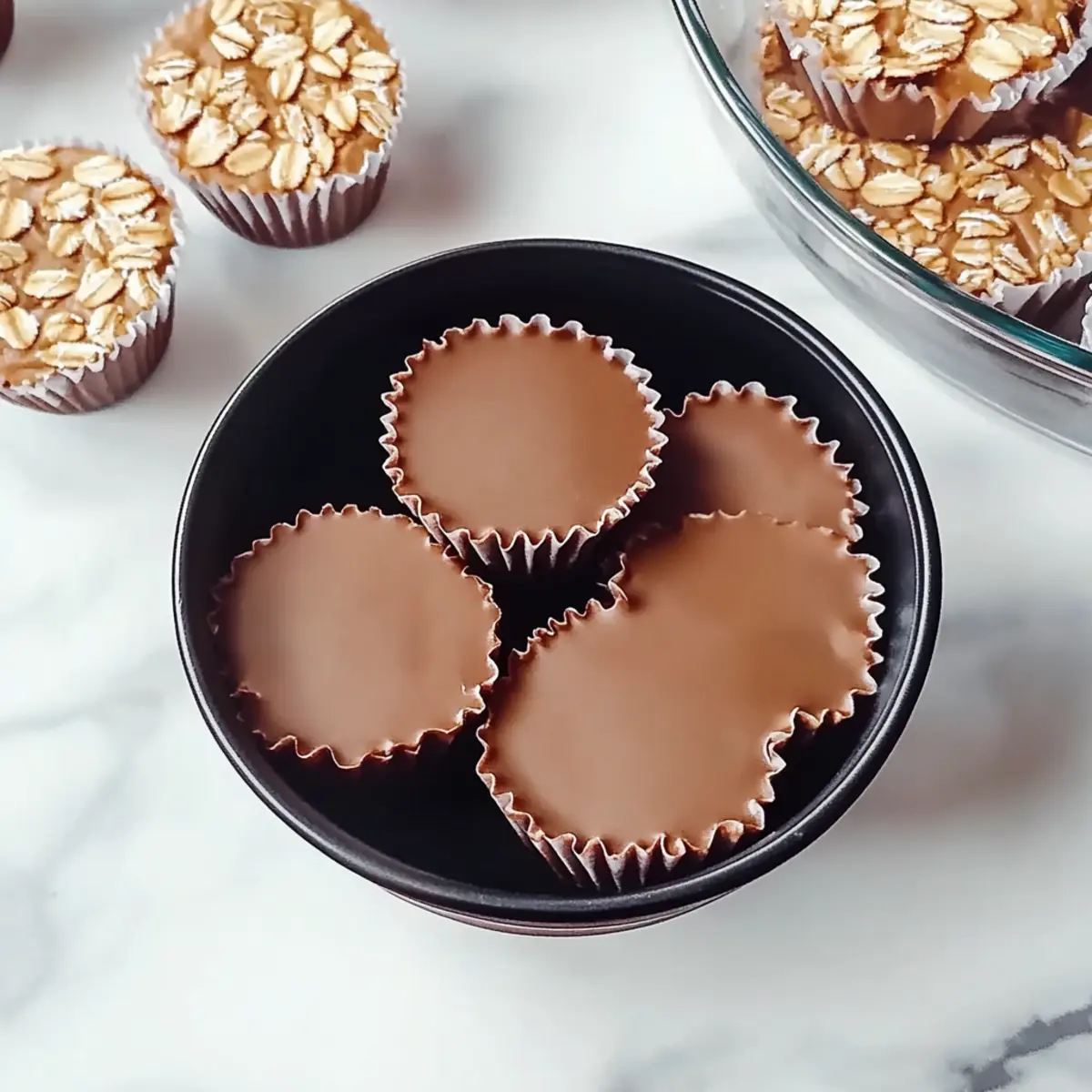 No Bake Peanut Butter Oat Cups