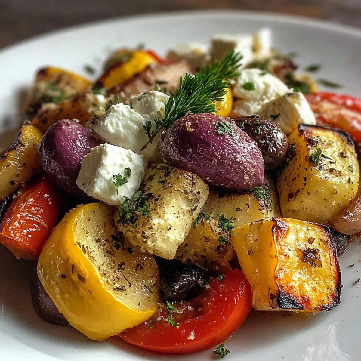 One Pan Greek Vegetables