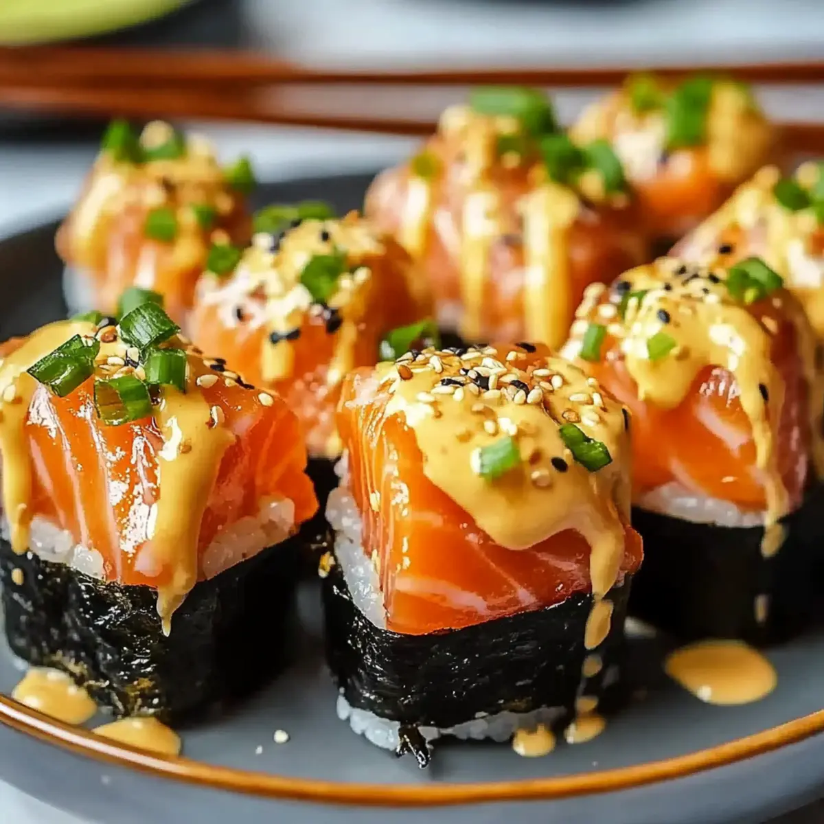 Oven-Baked Salmon Sushi Bites