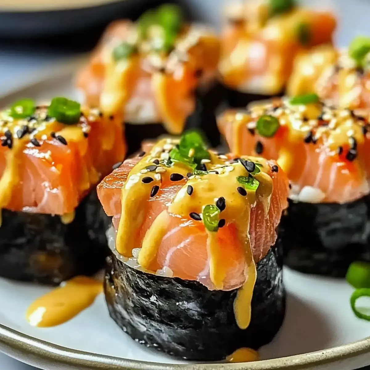 Oven-Baked Salmon Sushi Bites