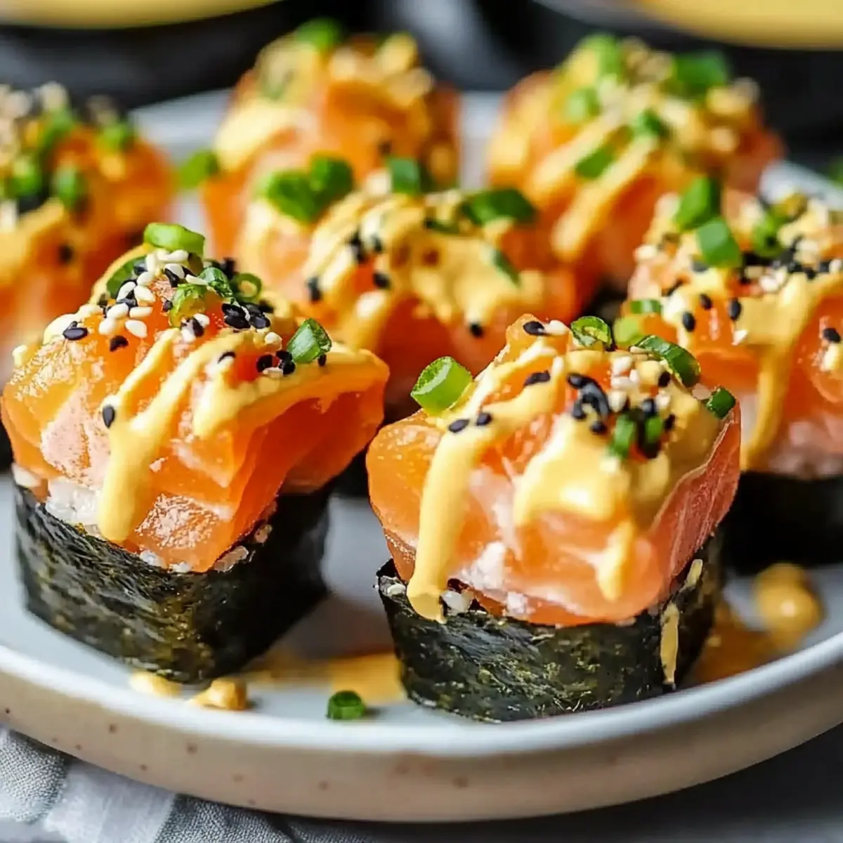 Oven-Baked Salmon Sushi Bites