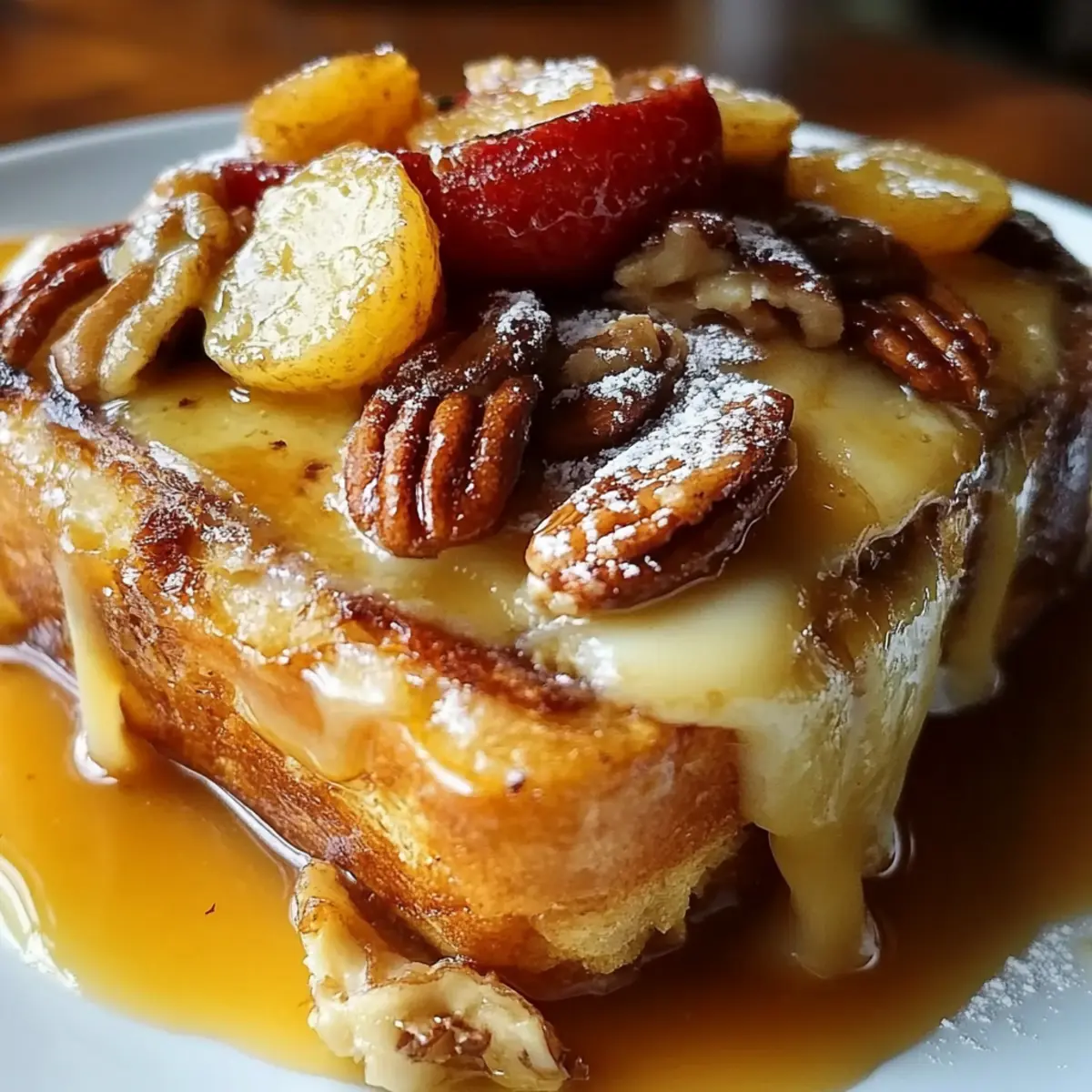 Overnight Baked Banana French Toast Casserole