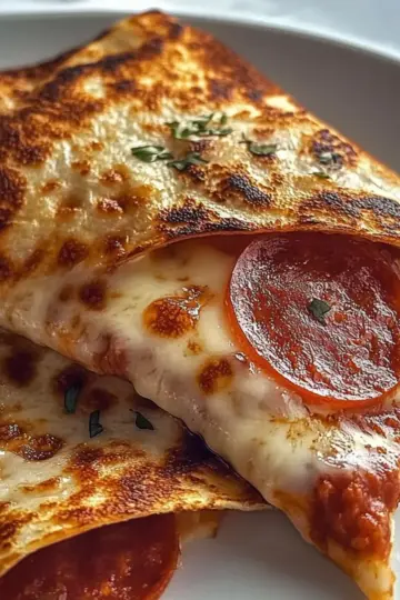 Pepperoni Pizza Quesadillas