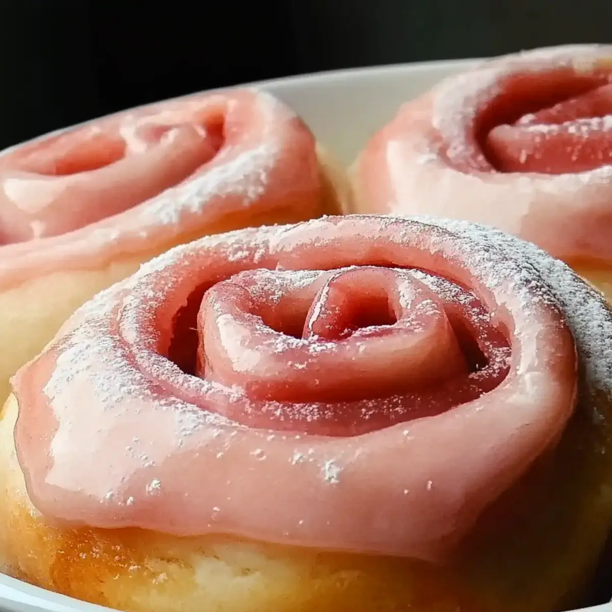 Pink Cinnamon Rolls