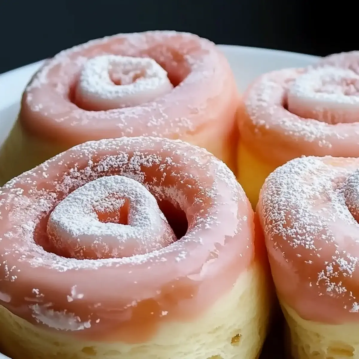 Pink Cinnamon Rolls