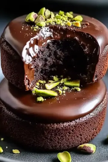 Pistachio Chocolate Lava Cakes