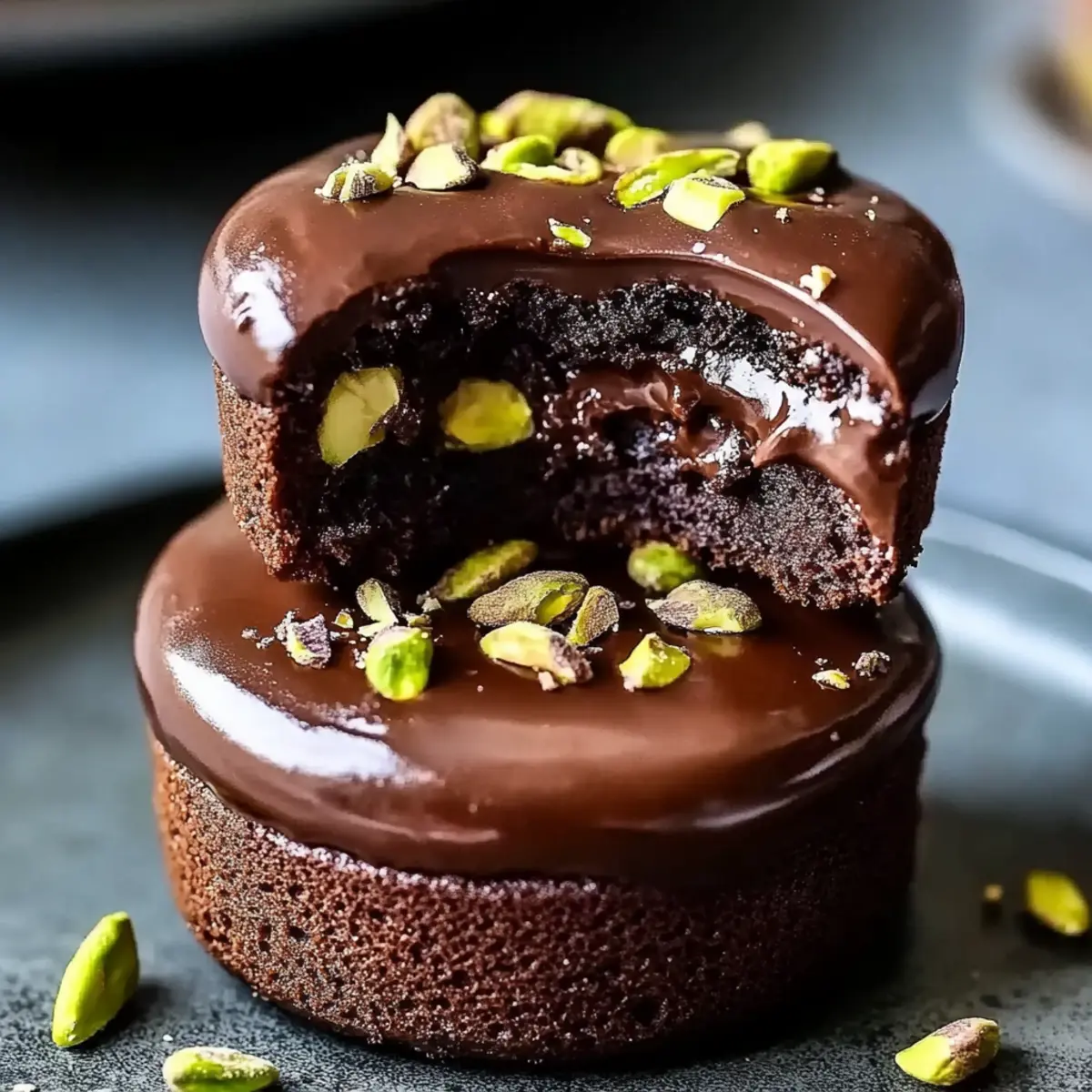 Pistachio Chocolate Lava Cakes