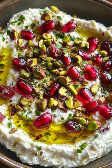 Pomegranate Pistachio Feta Dip