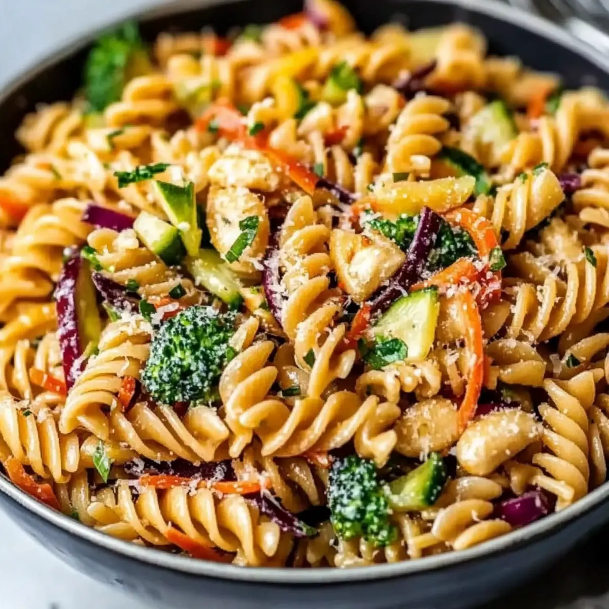 Protein Packed Thai Pasta Salad